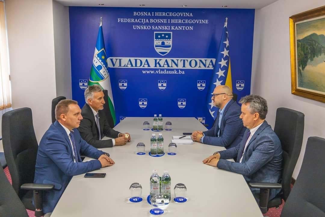  Predsjedatelj Doma naroda PSBiH Kemal Ademović održao sastanke sa premijerom Vlade i predsjednikom Skupštine Unsko – sanskog kantona i  gradonačelnikom Grada Bihaća